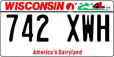 WI license plate 742XWH