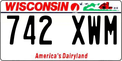 WI license plate 742XWM