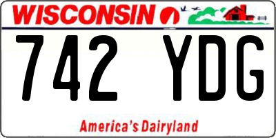 WI license plate 742YDG