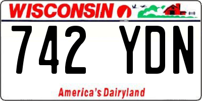 WI license plate 742YDN
