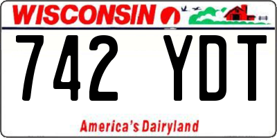 WI license plate 742YDT
