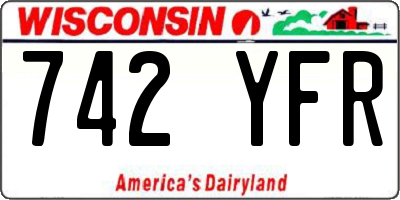 WI license plate 742YFR