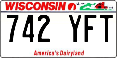 WI license plate 742YFT