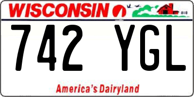 WI license plate 742YGL