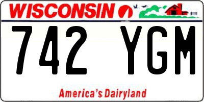 WI license plate 742YGM