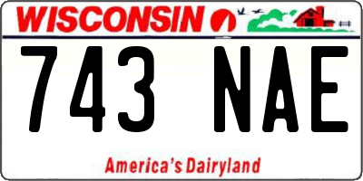 WI license plate 743NAE