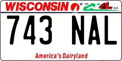 WI license plate 743NAL