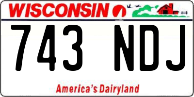 WI license plate 743NDJ