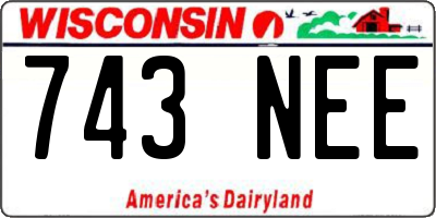 WI license plate 743NEE