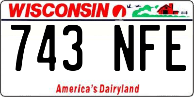 WI license plate 743NFE
