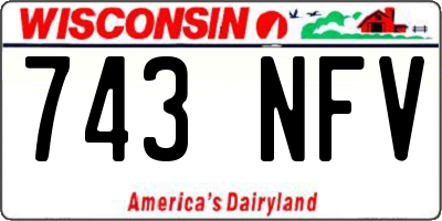WI license plate 743NFV