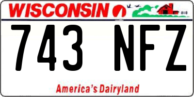 WI license plate 743NFZ