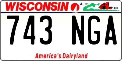 WI license plate 743NGA