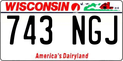 WI license plate 743NGJ