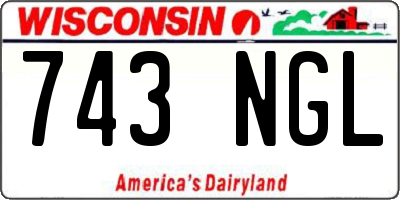 WI license plate 743NGL