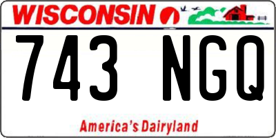 WI license plate 743NGQ