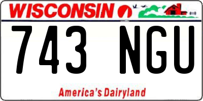 WI license plate 743NGU
