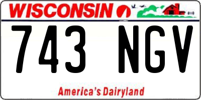 WI license plate 743NGV