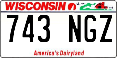 WI license plate 743NGZ