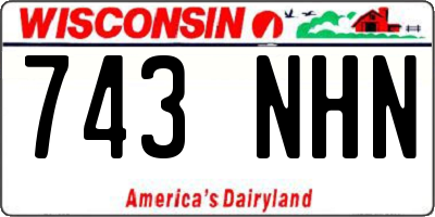 WI license plate 743NHN