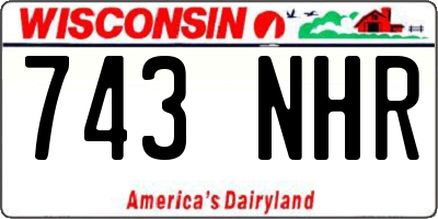 WI license plate 743NHR
