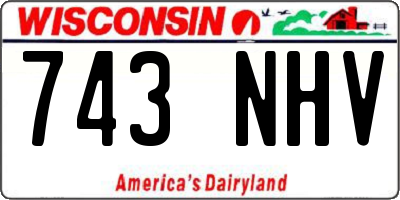 WI license plate 743NHV