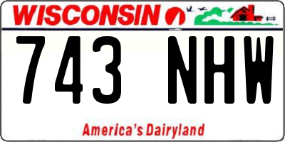 WI license plate 743NHW