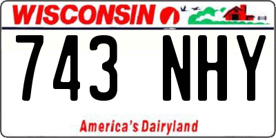 WI license plate 743NHY