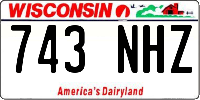 WI license plate 743NHZ