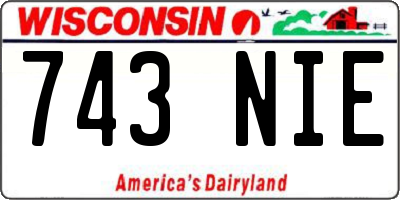 WI license plate 743NIE