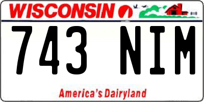 WI license plate 743NIM