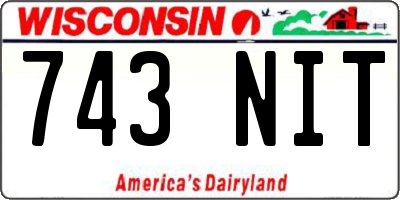 WI license plate 743NIT