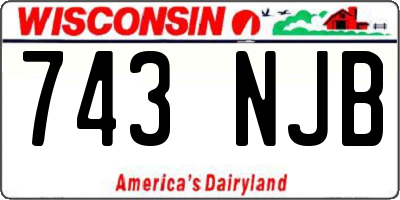 WI license plate 743NJB