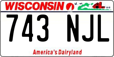 WI license plate 743NJL