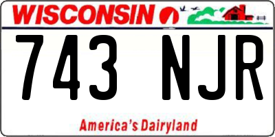 WI license plate 743NJR
