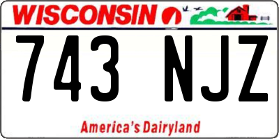 WI license plate 743NJZ