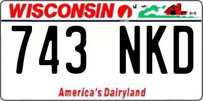 WI license plate 743NKD
