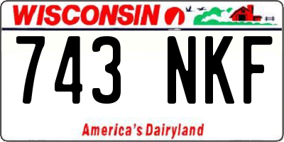 WI license plate 743NKF