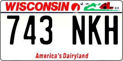 WI license plate 743NKH