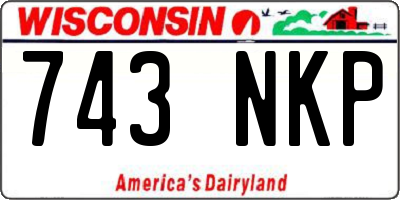 WI license plate 743NKP
