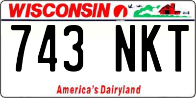 WI license plate 743NKT