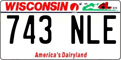 WI license plate 743NLE