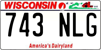 WI license plate 743NLG