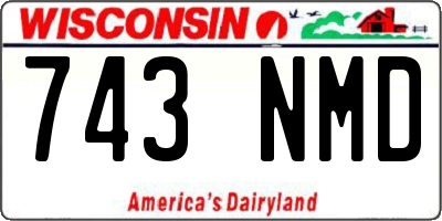 WI license plate 743NMD