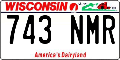 WI license plate 743NMR