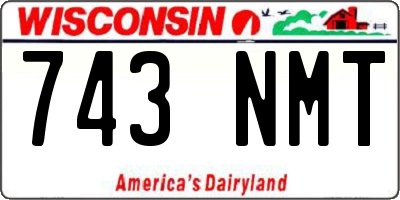 WI license plate 743NMT