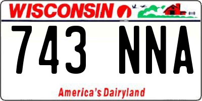 WI license plate 743NNA