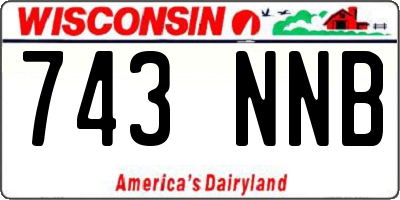 WI license plate 743NNB
