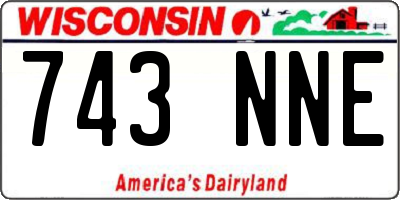 WI license plate 743NNE