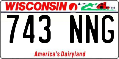 WI license plate 743NNG